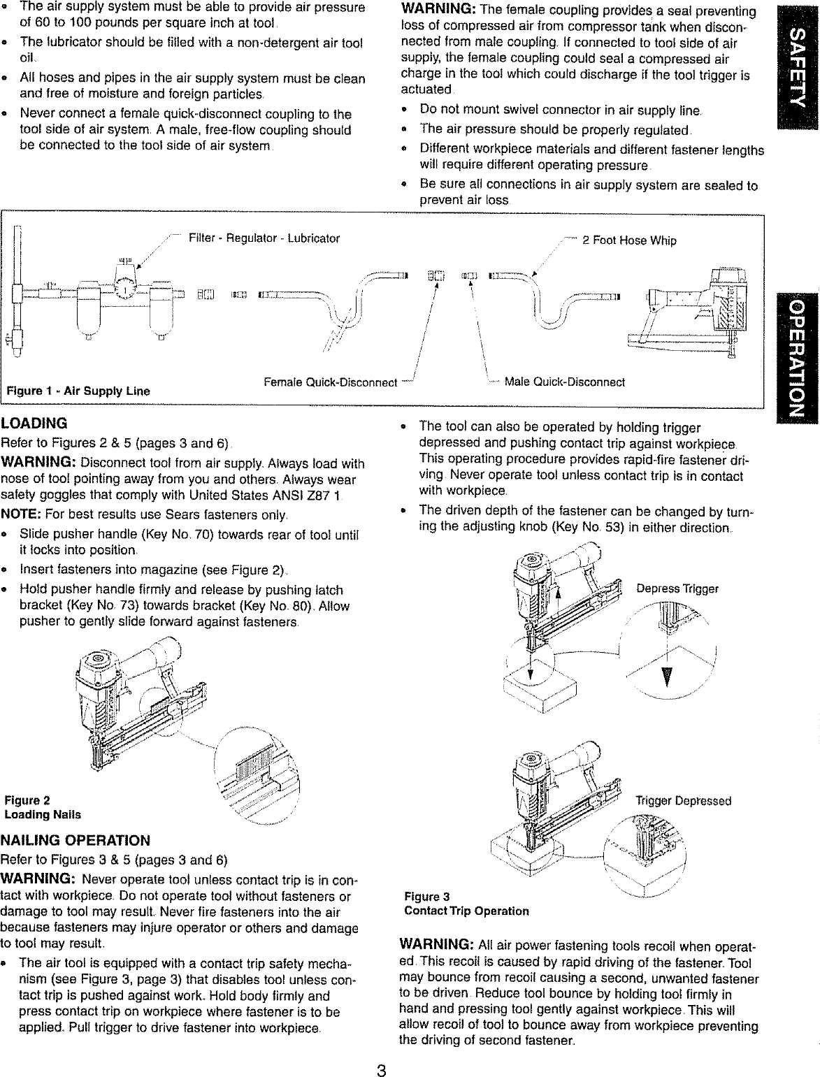 Page 3 of 8 - Craftsman 351183210 User Manual  NAILER - Manuals And Guides L0806103