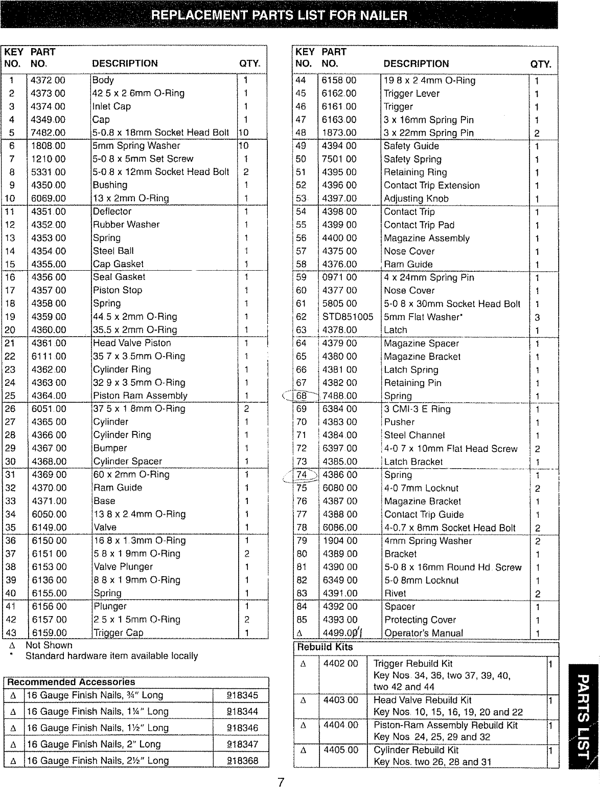 Page 7 of 8 - Craftsman 351183210 User Manual  NAILER - Manuals And Guides L0806103