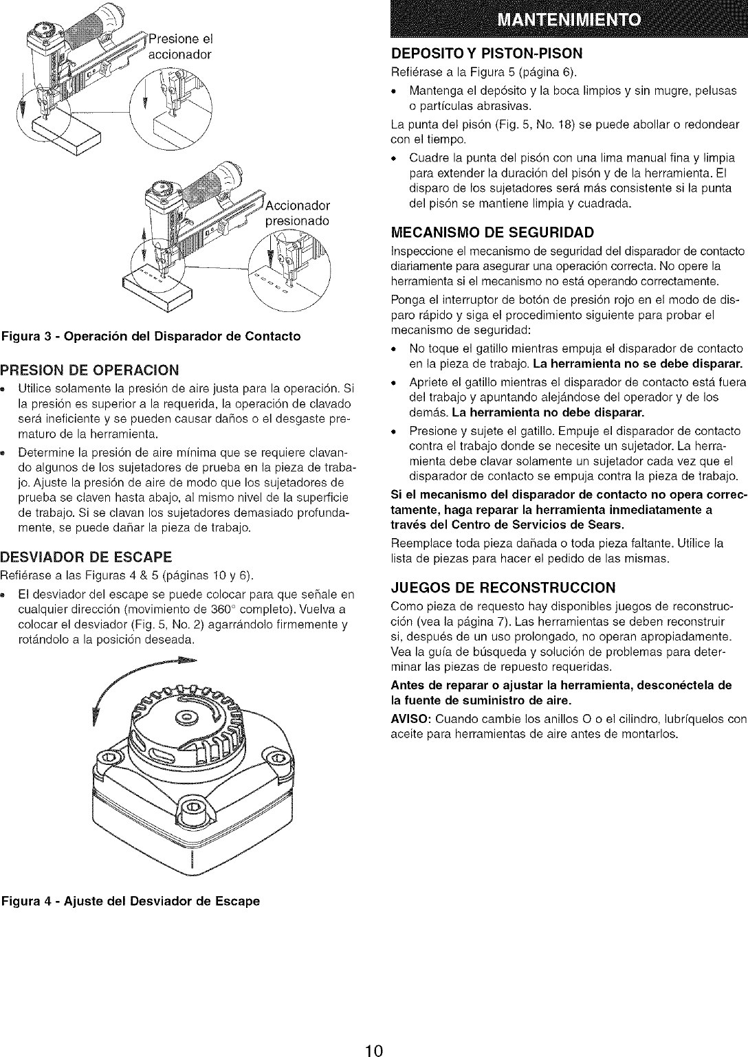 Page 10 of 12 - Craftsman 351184060 User Manual  CROWN STAPLER - Manuals And Guides L0711533