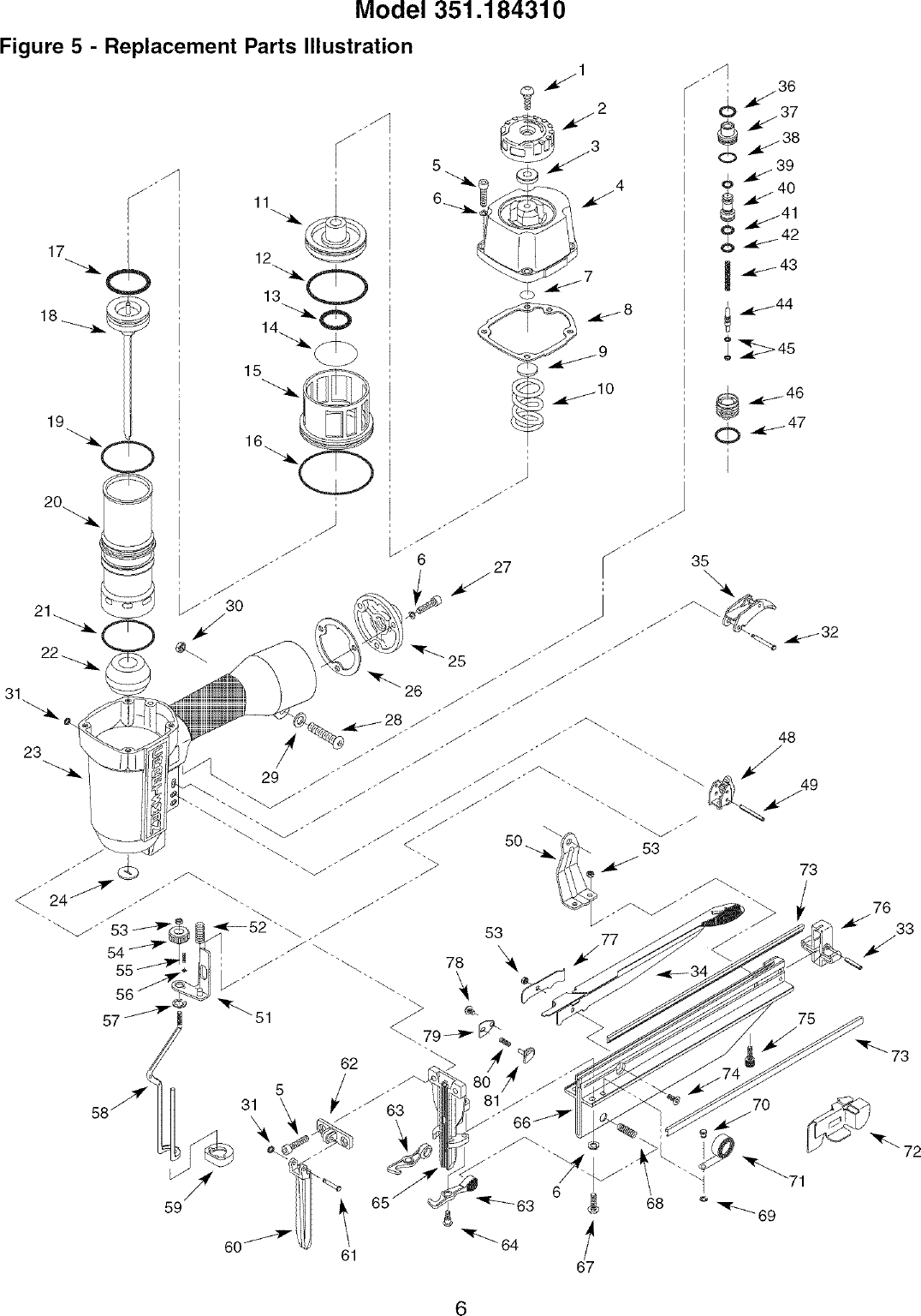Page 6 of 12 - Craftsman 351184310 User Manual  FINISH NAILER - Manuals And Guides LR708015