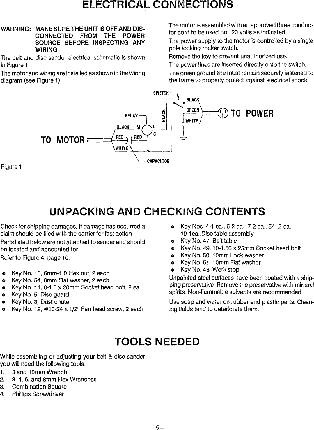 Page 5 of 12 - Craftsman 351226712 User Manual  BELT AND DISC SANDER - Manuals Guides L0910294