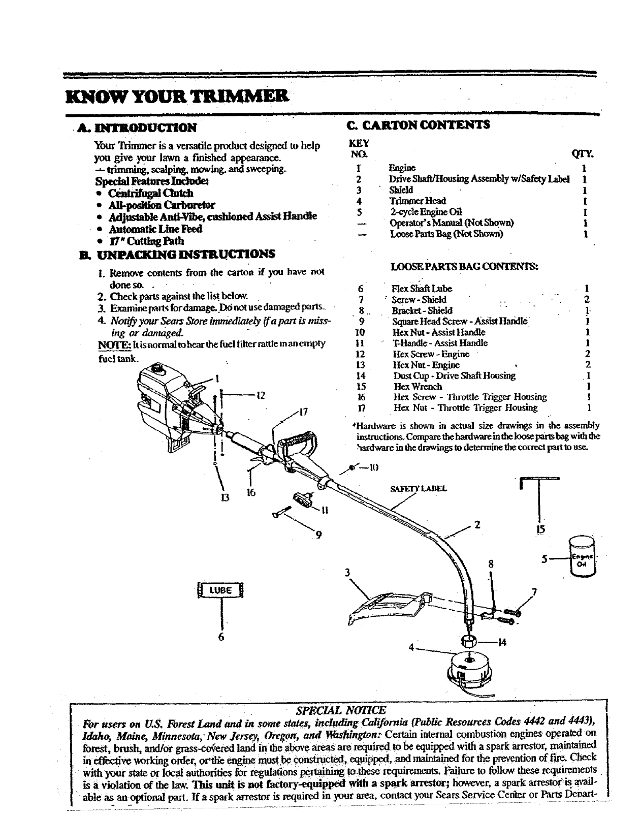Craftsman 358797150 User Manual WEEDWACKER Manuals And Guides ...