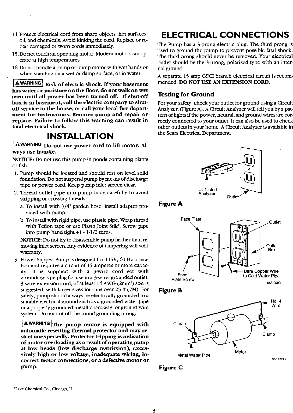 Page 3 of 8 - Craftsman 3902645 User Manual  SUBMERSIBLE PUMP - Manuals And Guides L0521906