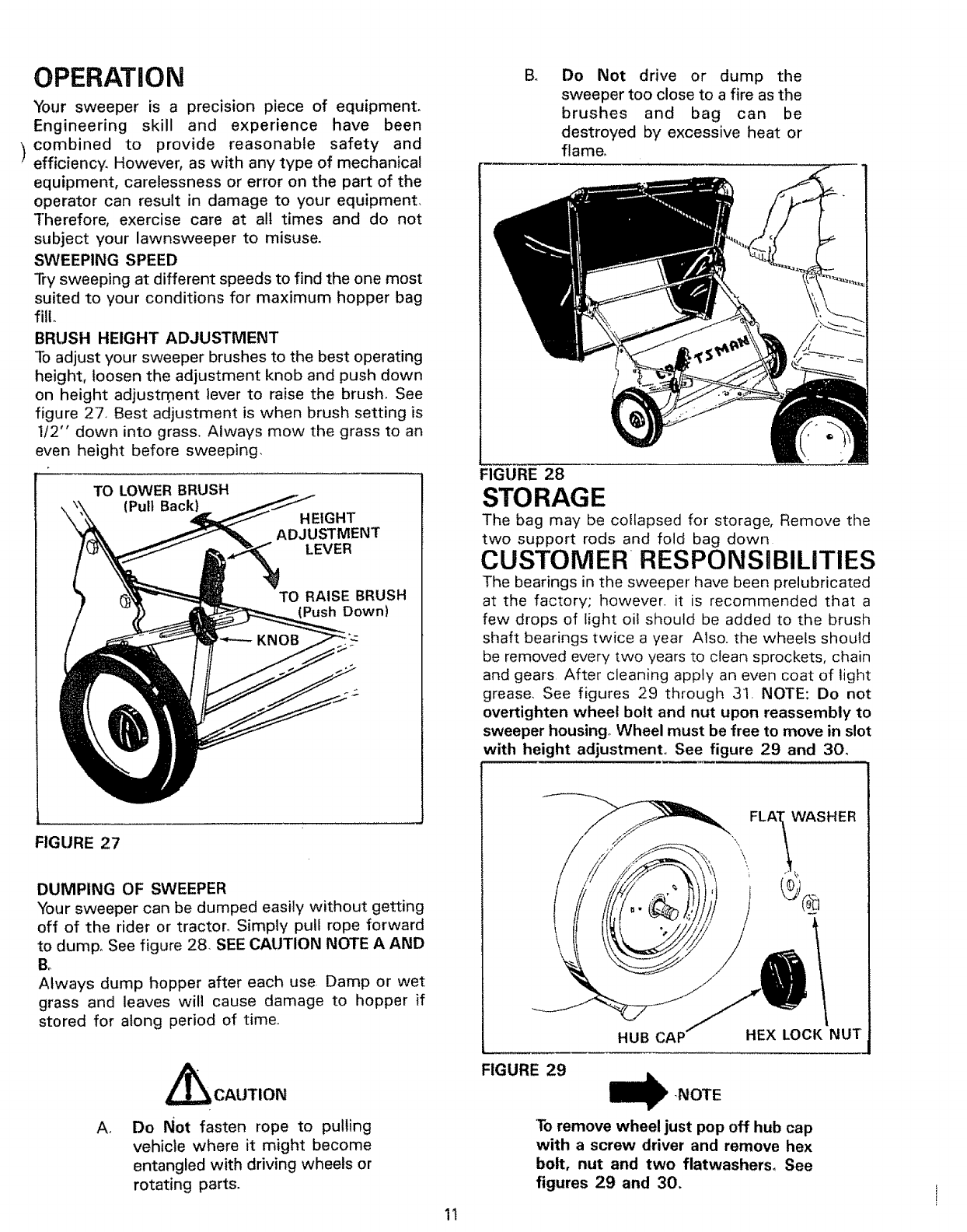 Craftsman 486240383 User Manual 38 LAWN SWEEPER Manuals And Guides L0910181