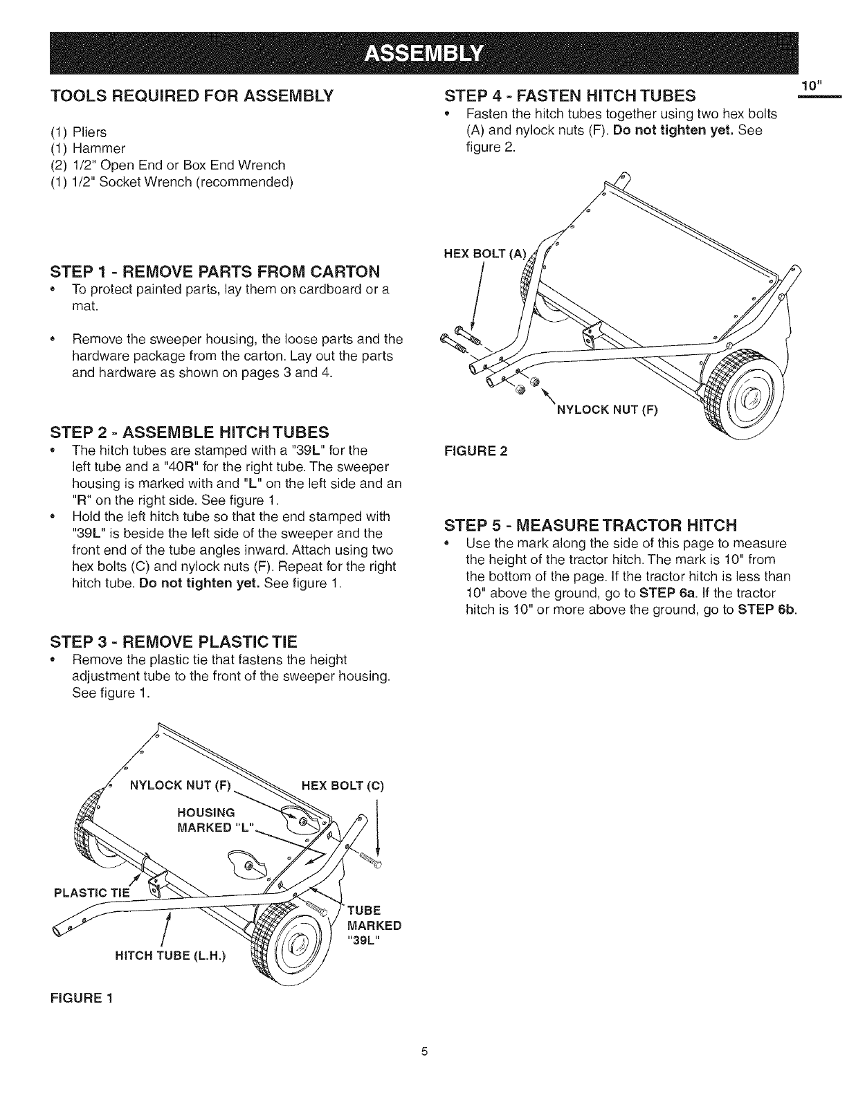 Craftsman 48624223 User Manual LAWN SWEEPER Manuals And Guides L0603464