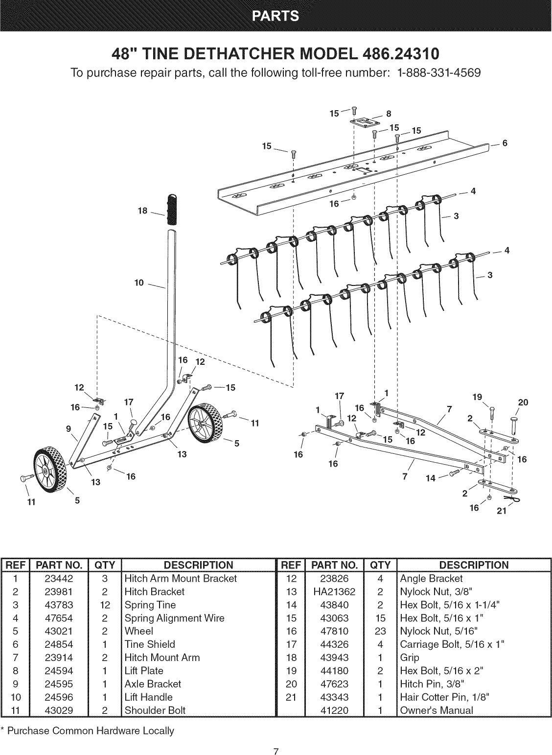 Craftsman 48624310 1602007L User Manual TINE DETHATCHER Manuals And Guides