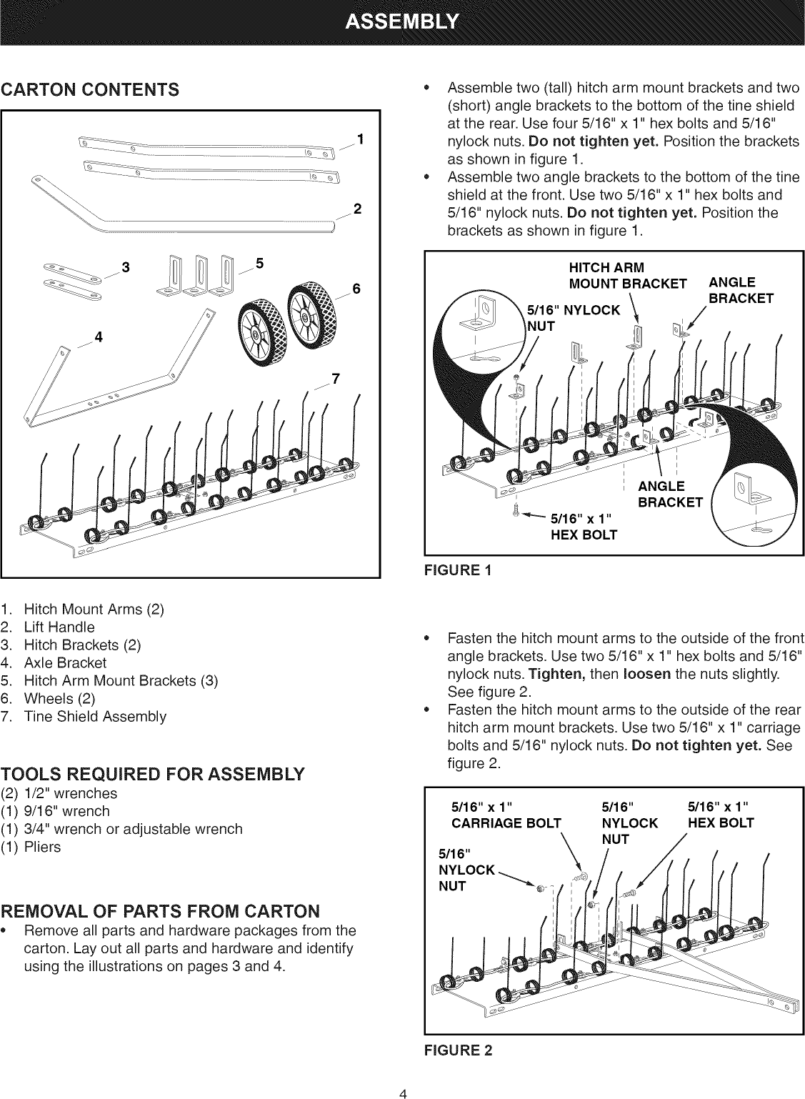 Page 4 of 8 - Craftsman 486243152 User Manual  40 TINE DETHATCHER - Manuals And Guides L0811597