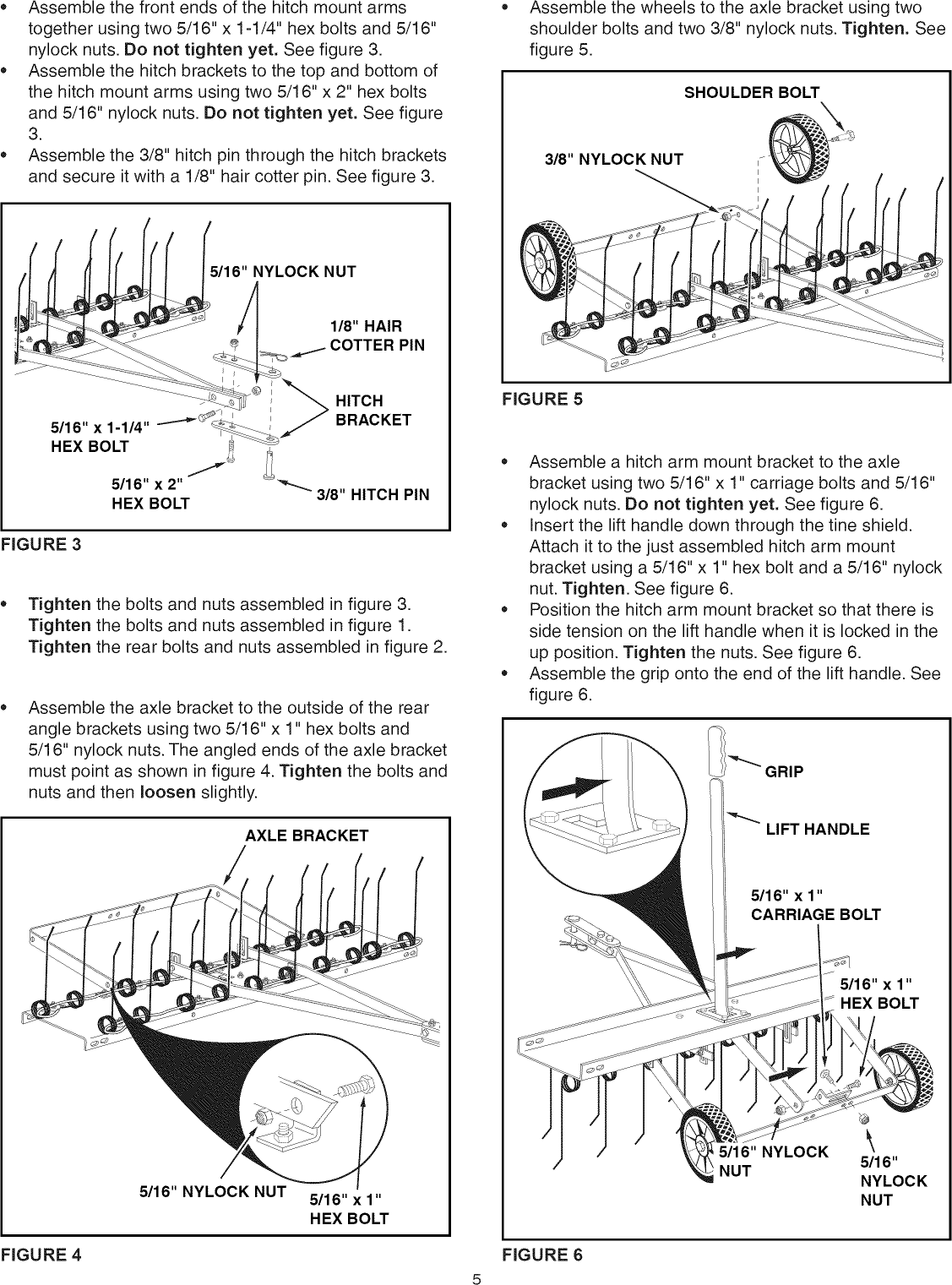 Page 5 of 8 - Craftsman 486243152 User Manual  40 TINE DETHATCHER - Manuals And Guides L0811597