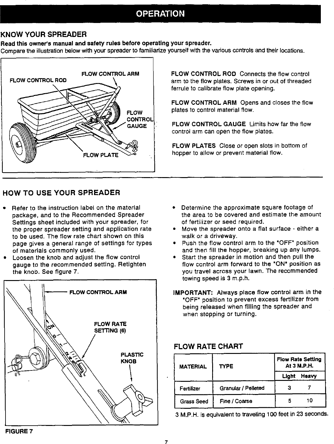 Page 7 of 12 - Craftsman 48624494 User Manual  42 POLY DROP SPREADER - Manuals And Guides 99030650