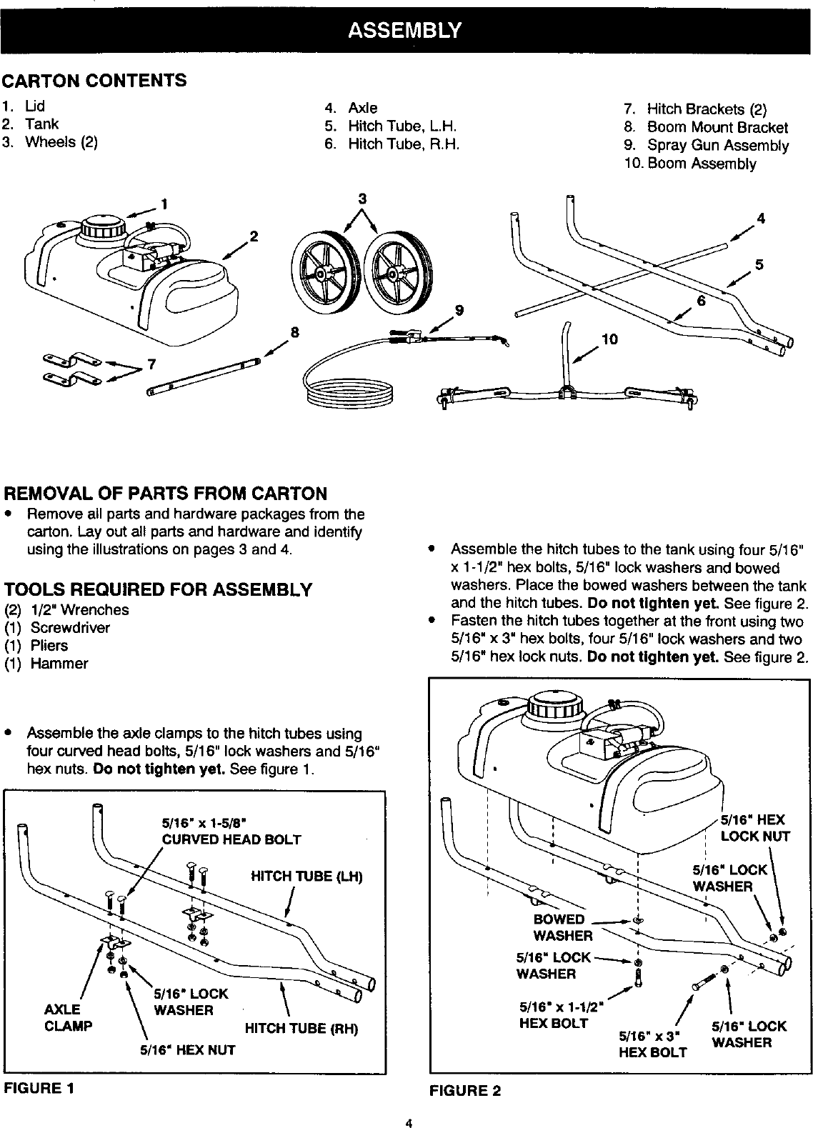 Page 4 of 12 - Craftsman 48624531 User Manual  Power Sprayer - Manuals And Guides L0030095