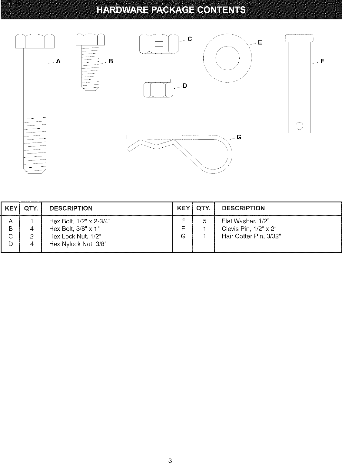 Page 3 of 8 - Craftsman 48624535 User Manual  SLEEVE HITCH - Manuals And Guides L0803264