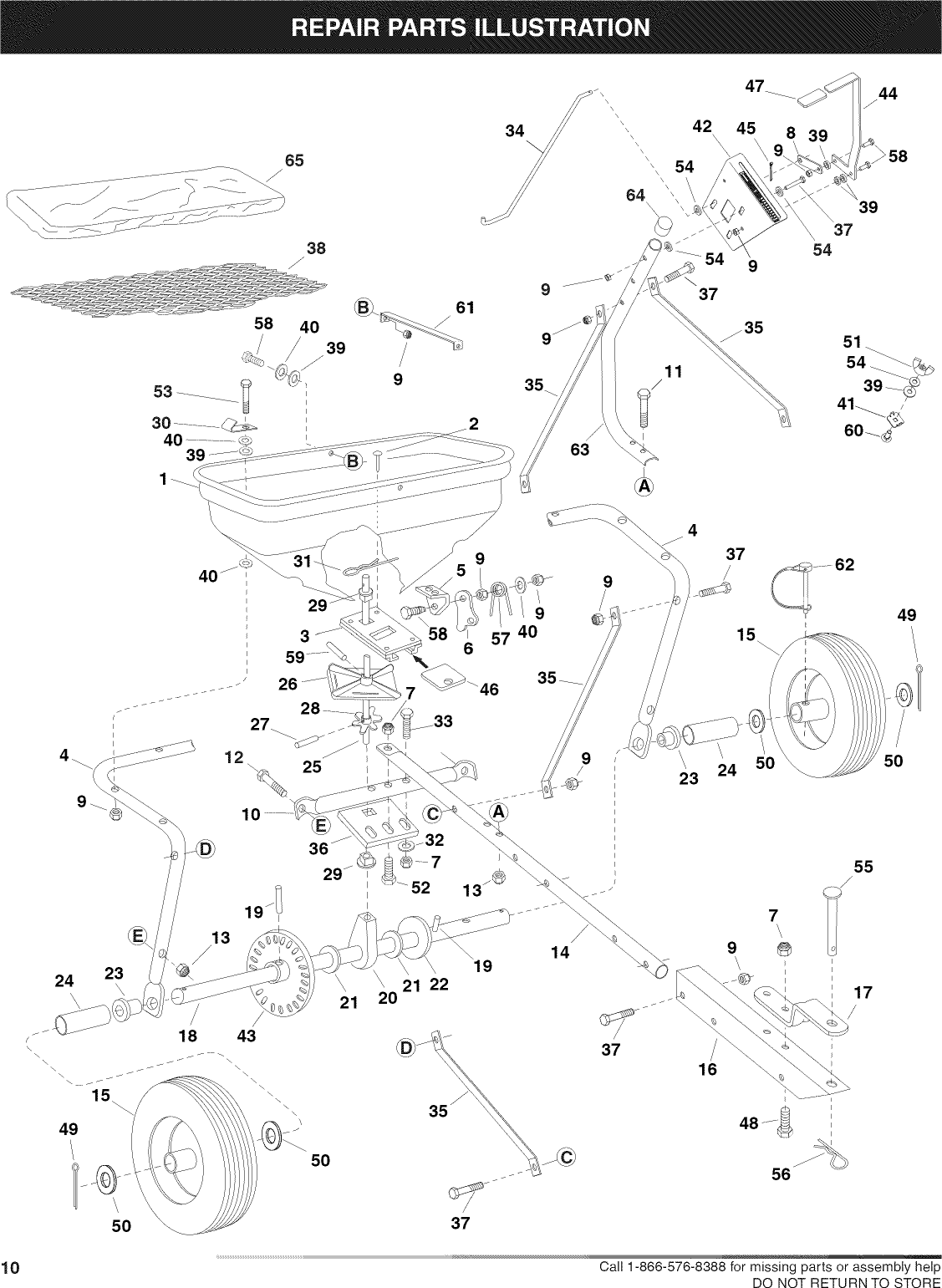 Page 10 of 12 - Craftsman 48624594 User Manual  SPREADER - Manuals And Guides L0812625
