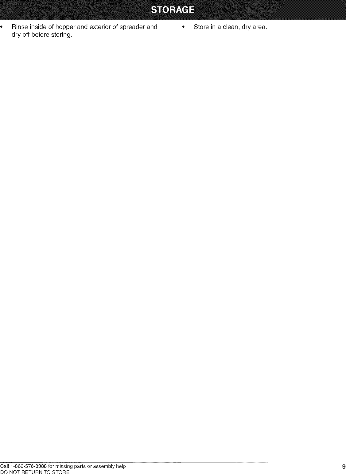 Page 9 of 12 - Craftsman 48624594 User Manual  SPREADER - Manuals And Guides L0812625