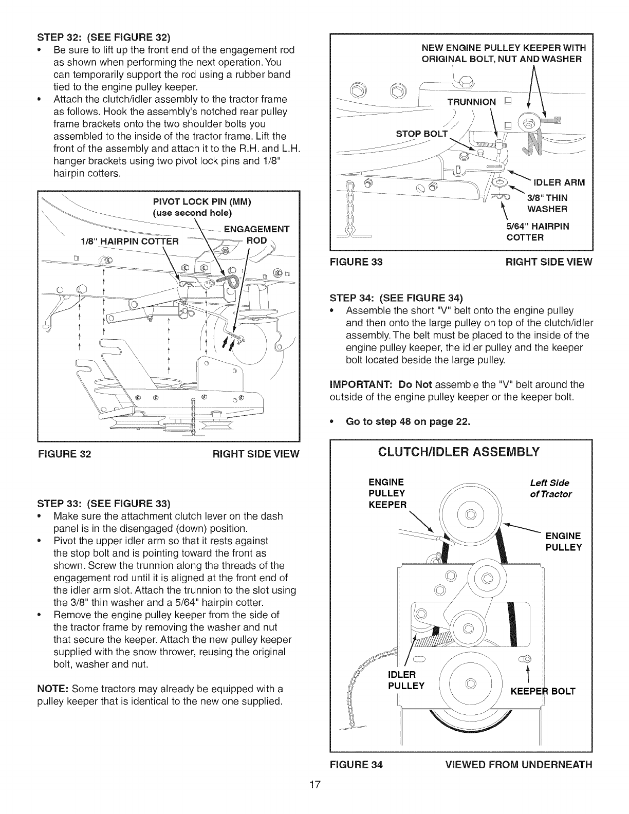 Craftsman Snowblower Attachment Fit Up Chart - 41s1mrx