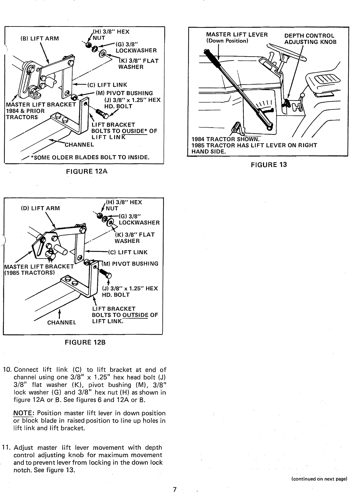 Page 7 of 12 - Craftsman 486254072 User Manual  SEARS 42 IN SNOW BLADE - Manuals And Guides L0811242