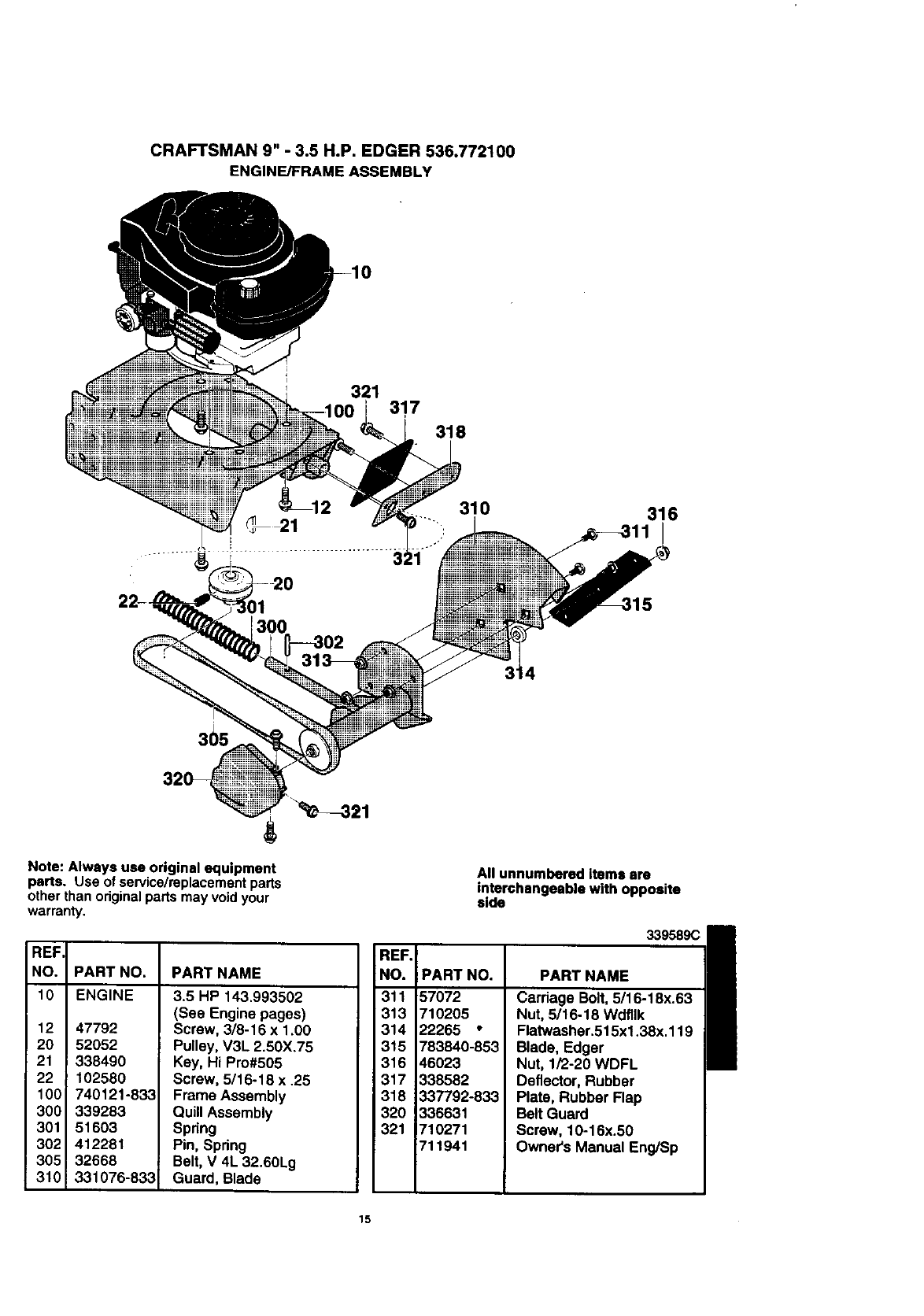 Craftsman 536772100 User Manual EDGER Manuals And Guides L9060260