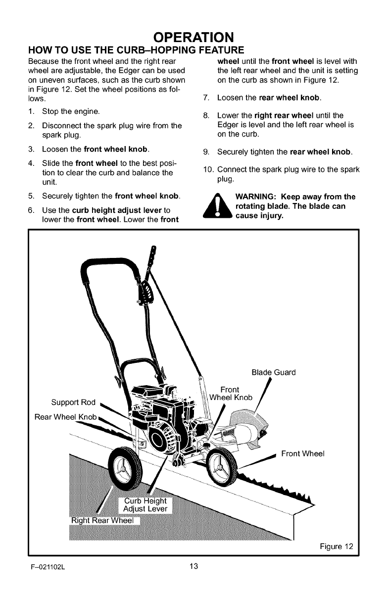 Craftsman 536772340 User Manual EDGER Manuals And Guides L0203189