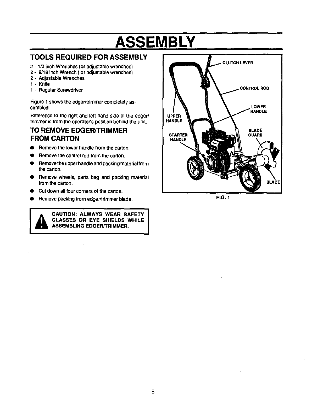 Craftsman 536797571 User Manual Edger Manuals And Guides L0204040 1865