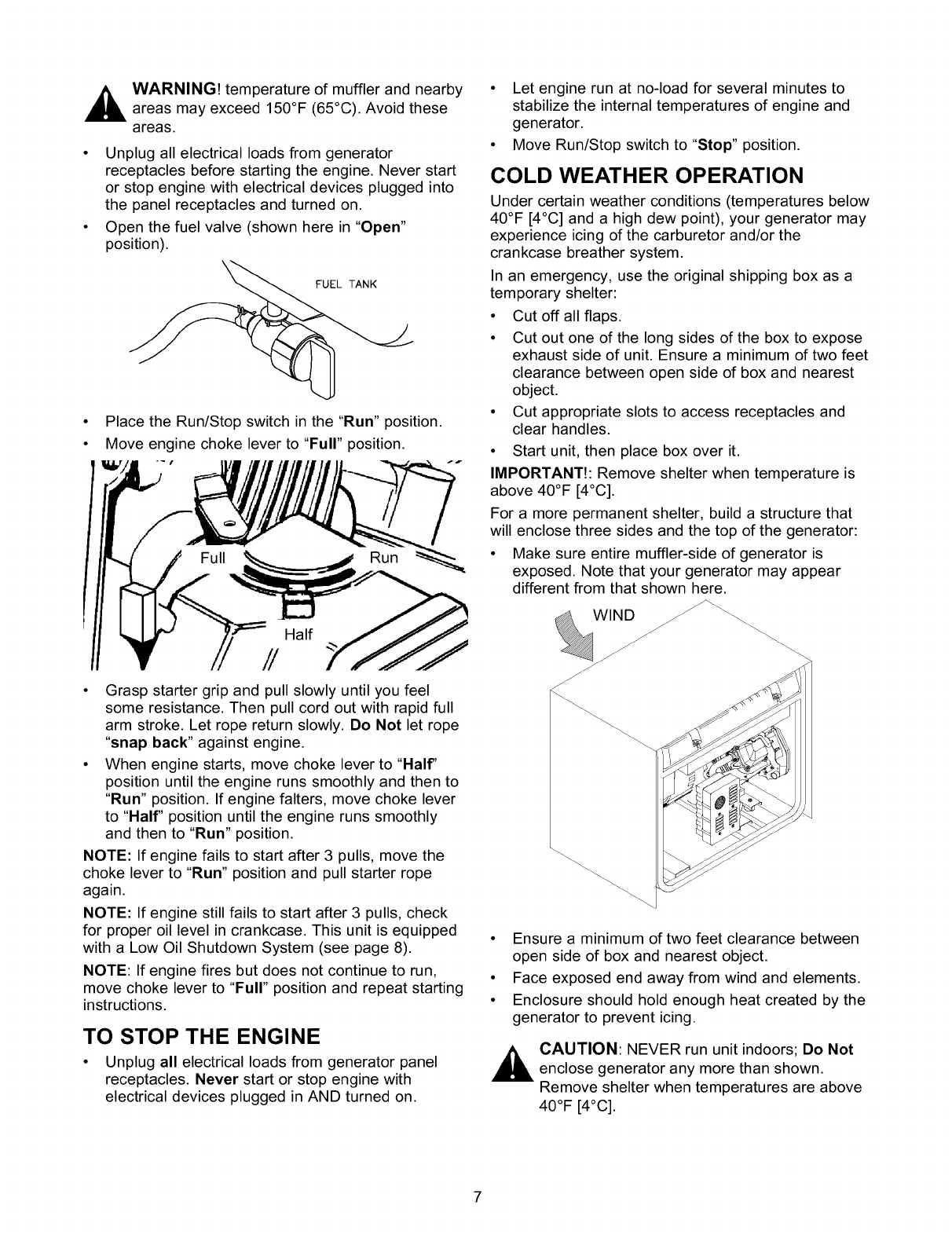 Craftsman 580327130 User Manual 3500 WATT A C GENERATOR Manuals And ...