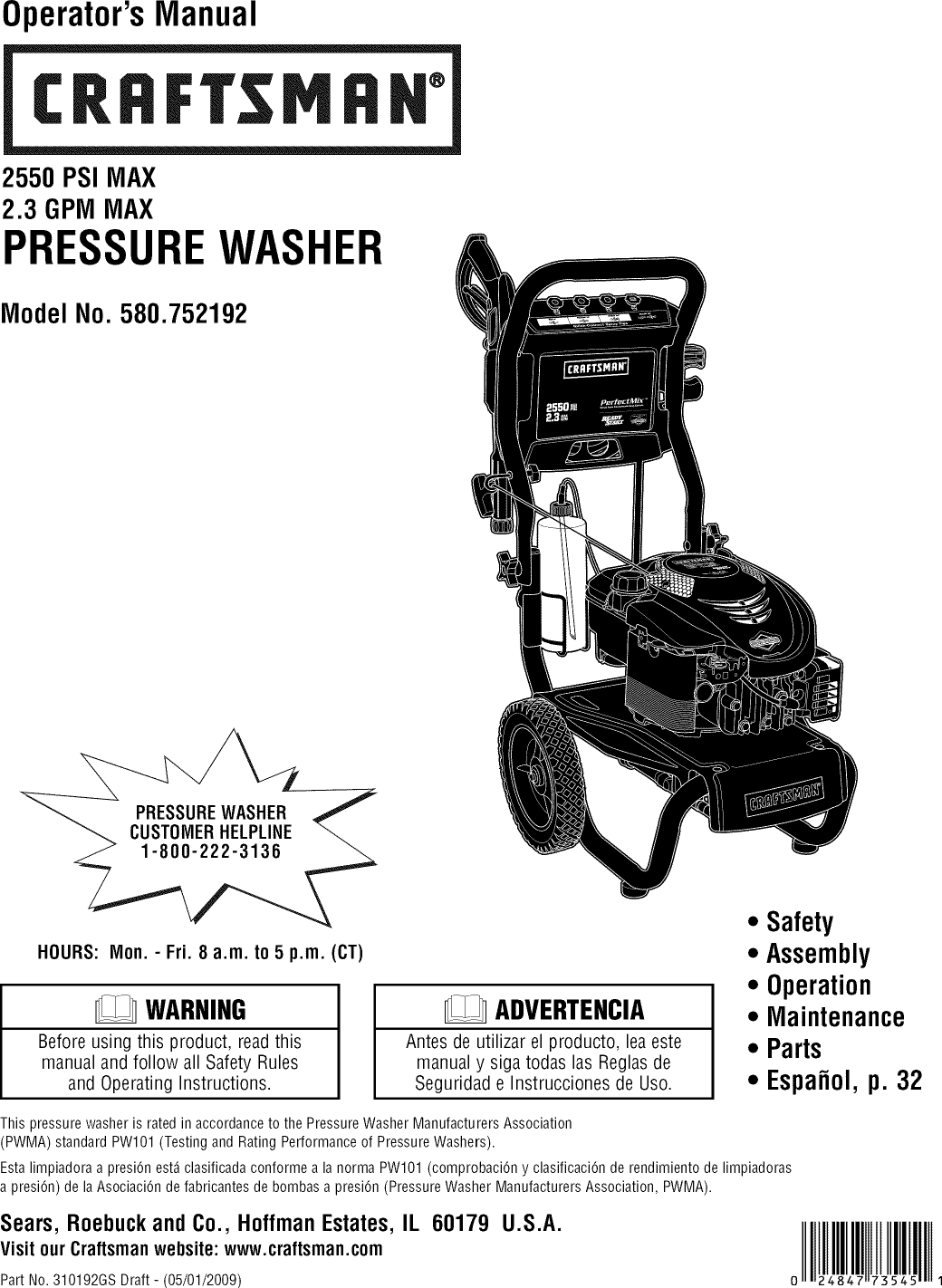 Craftsman Pressure Washer Manual 2700 Psi 