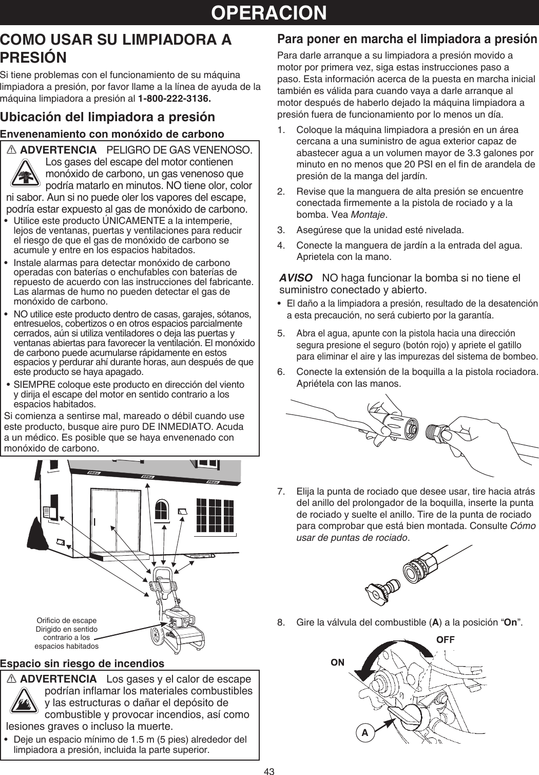 Craftsman Om e User Manual Gas Power Washer Manuals And Guides l