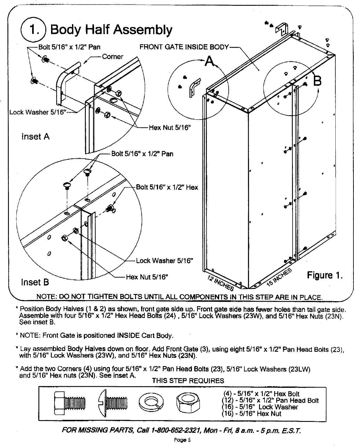 Page 5 of 12 - Craftsman 610243551 User Manual  DUMP CART - Manuals And Guides L0304243