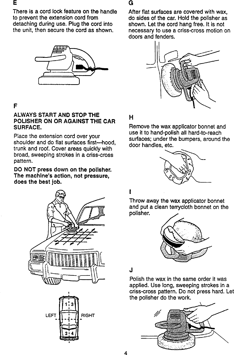 Page 4 of 7 - Craftsman 646106591 User Manual  BUFFER/POLISHER SYSTEM - Manuals And Guides L0020229