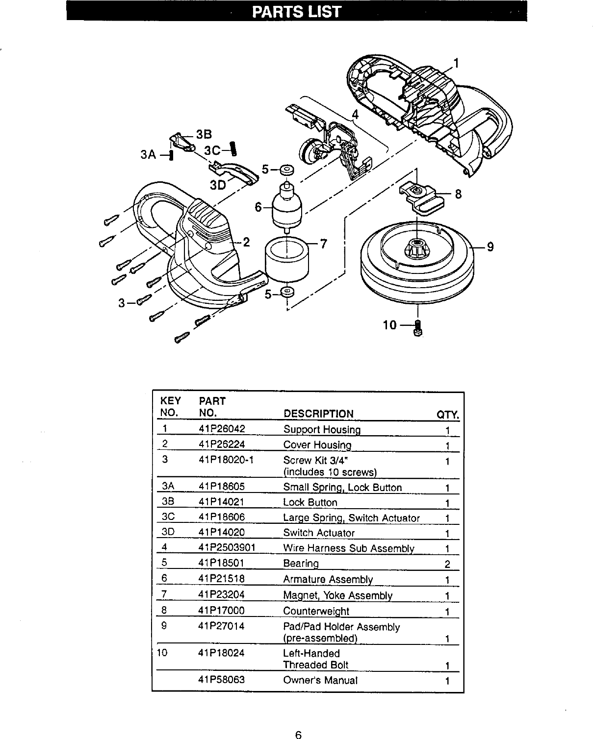 Craftsman 646106591 User Manual BUFFER/POLISHER SYSTEM Manuals And