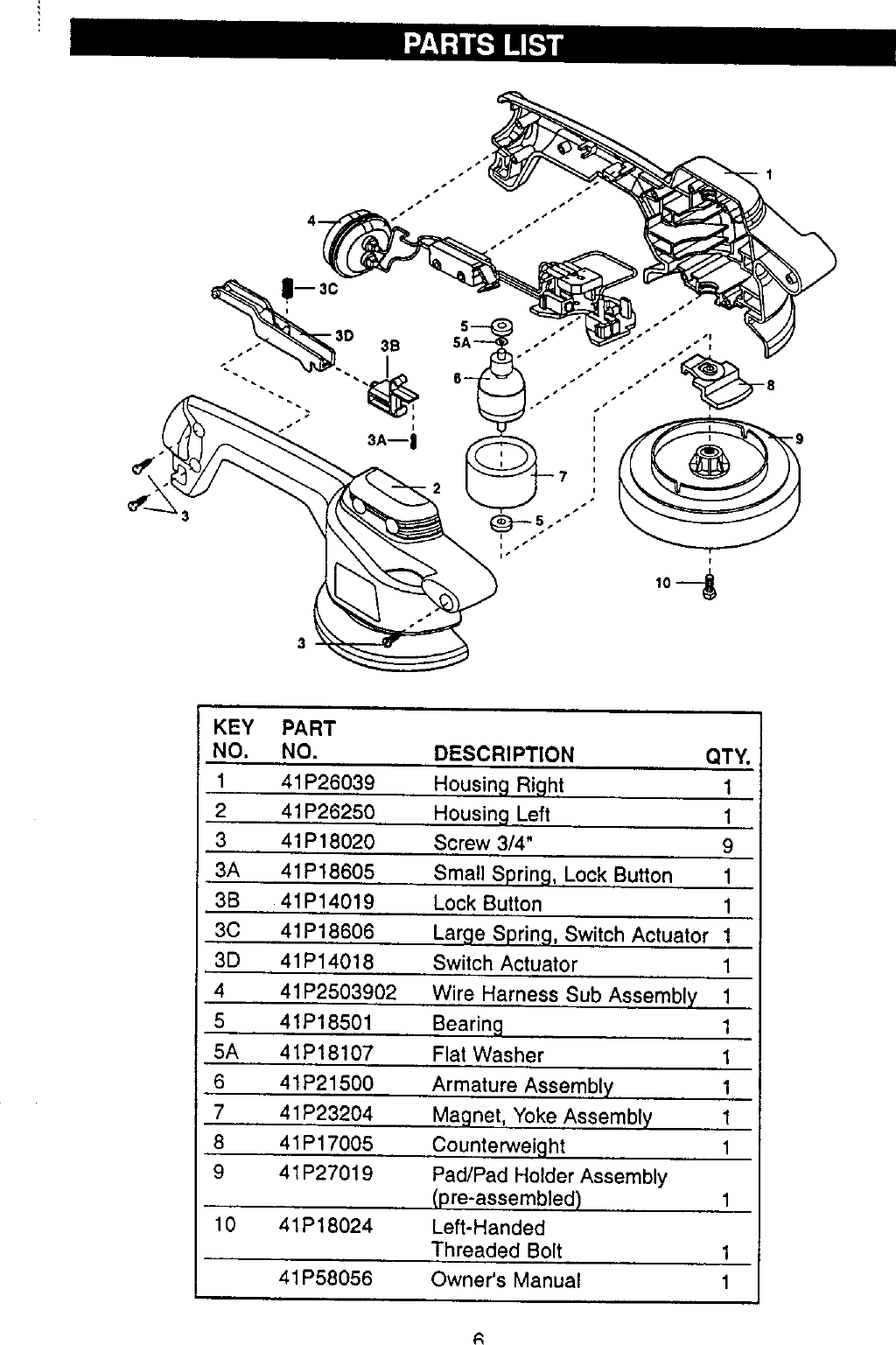 Page 6 of 7 - Craftsman 646107391 User Manual  BUFFER/POLISHER SYSTEM - Manuals And Guides L0020230