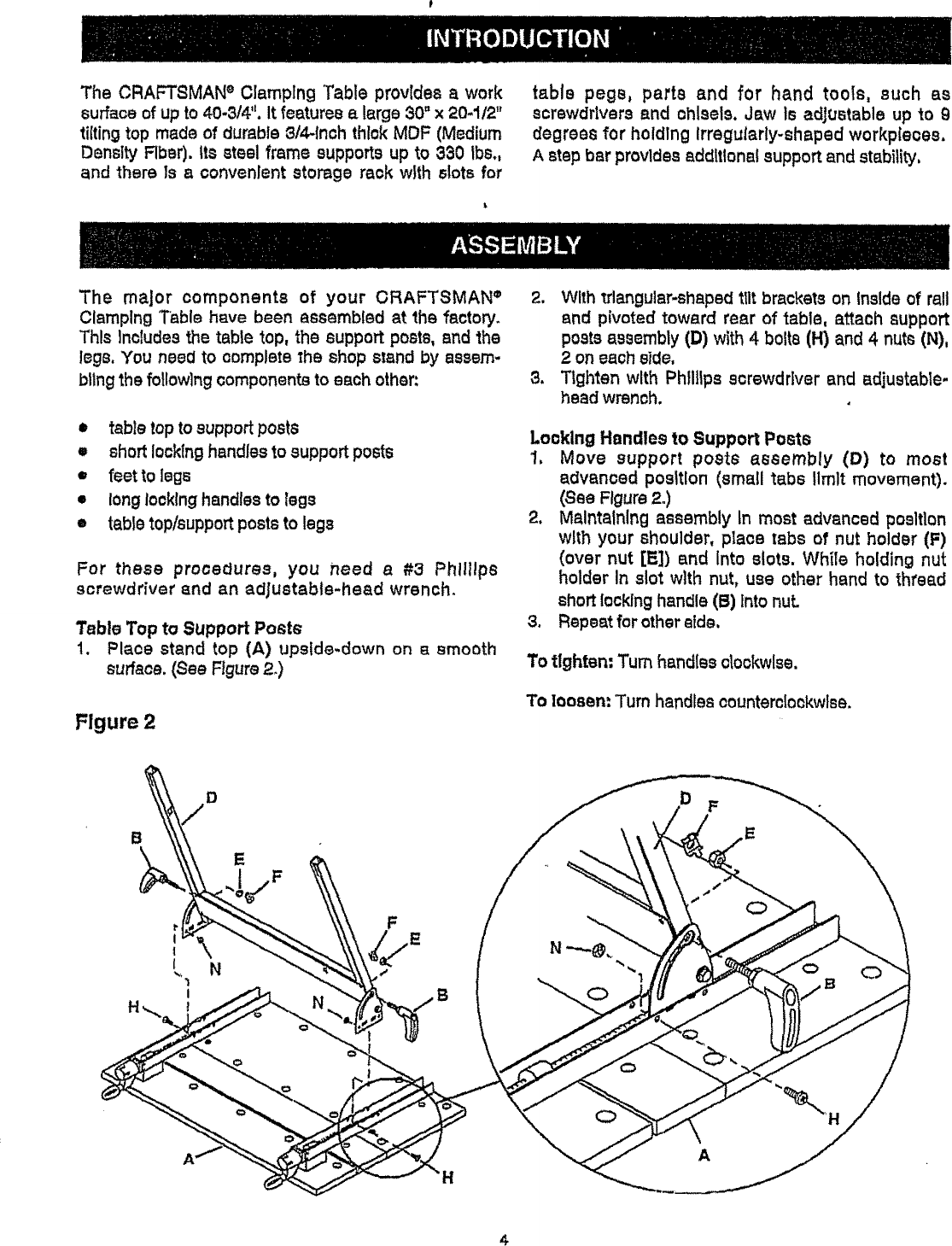 Page 4 of 10 - Craftsman 695657960 User Manual  WORKBENCH - Manuals And Guides L0809503