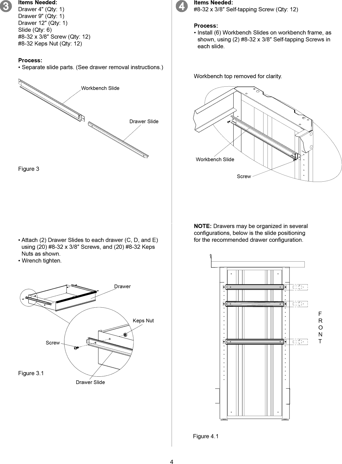 Page 4 of 10 - Craftsman 706149260 1108813L User Manual  3 DRAWER ACCESSORY - Manuals And Guides