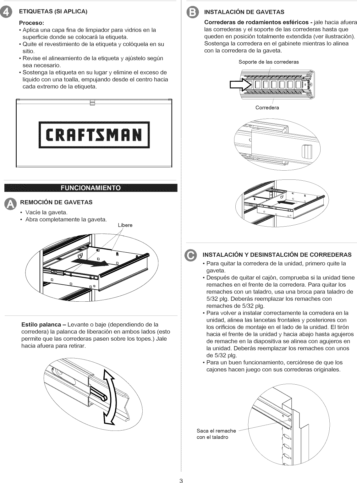 Page 7 of 8 - Craftsman 706208810 User Manual  TOOL CHEST - Manuals And Guides 1501203L