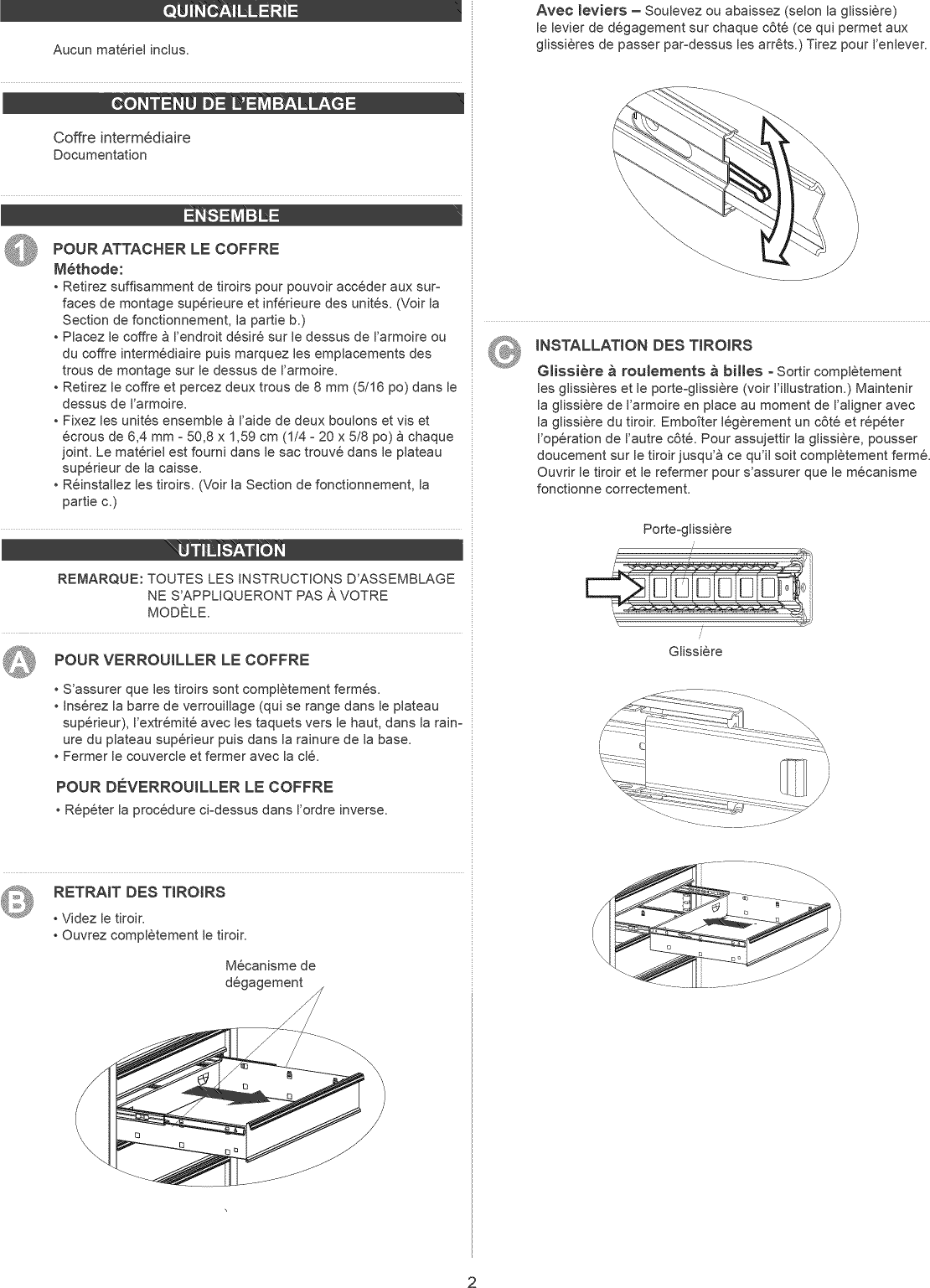 Page 6 of 8 - Craftsman 706333930 User Manual  TOOL CHEST - Manuals And Guides 1412335L