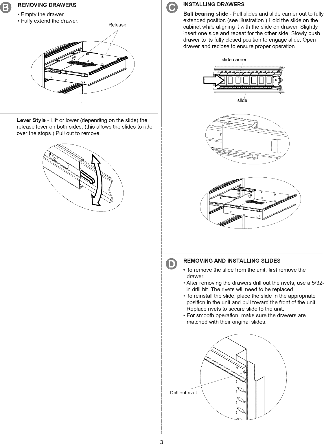 Page 3 of 8 - Craftsman 706335090 User Manual  TOOL CHEST - Manuals And Guides 1501208L