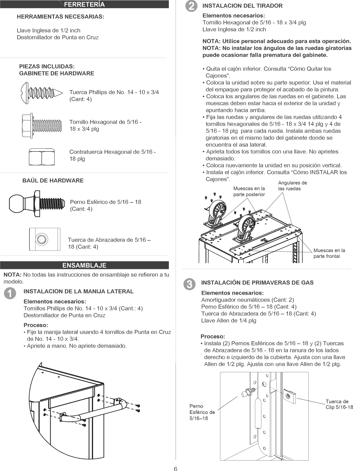 Page 6 of 8 - Craftsman 706452580 User Manual  TOOL CHEST - Manuals And Guides 1409282L