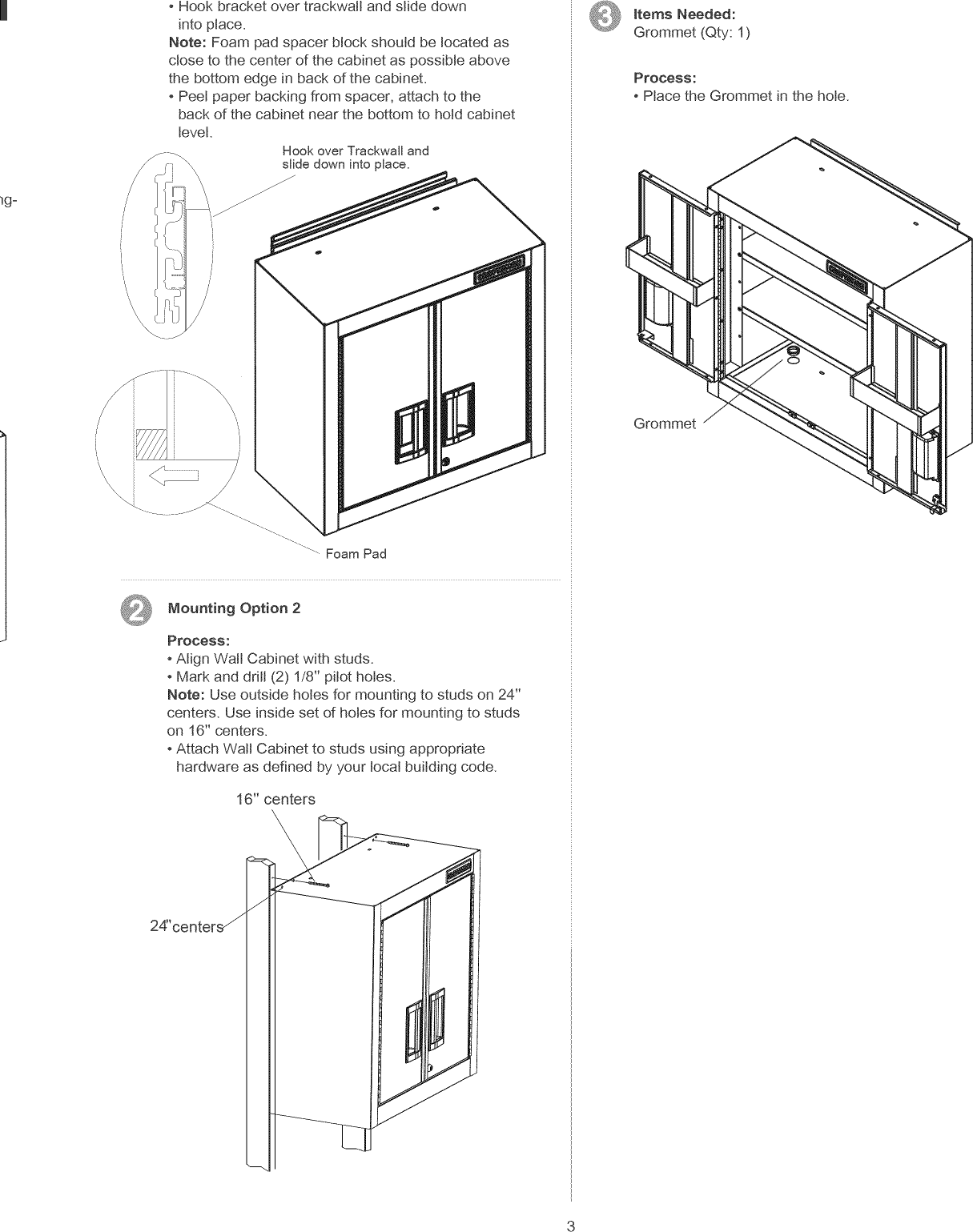 Page 3 of 8 - Craftsman 706466320 1409289L User Manual  WALL CABINET - Manuals And Guides