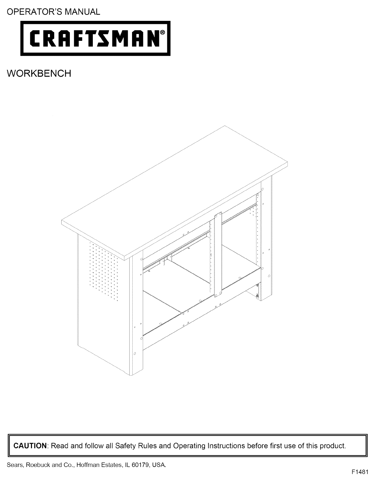 Craftsman 706597412 User Manual Tool Manuals And Guides L0808506