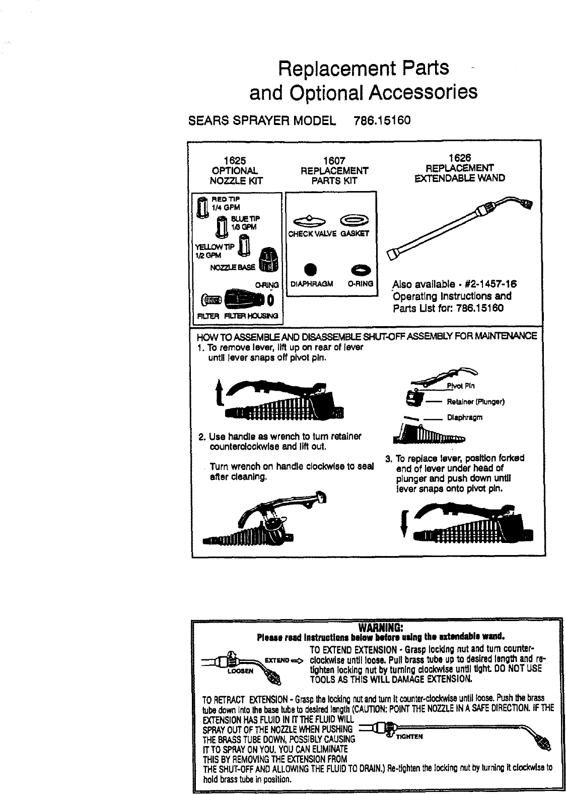 Page 5 of 6 - Craftsman 78615160 User Manual  SPRAY 2.0 GALLON - Manuals And Guides L0803447