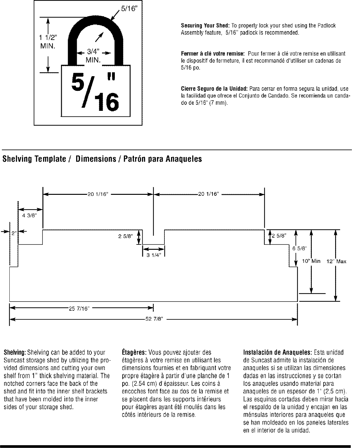 Page 10 of 12 - Craftsman 79965021 User Manual  VERTICAL GARDEN SHED - Manuals And Guides L0604849