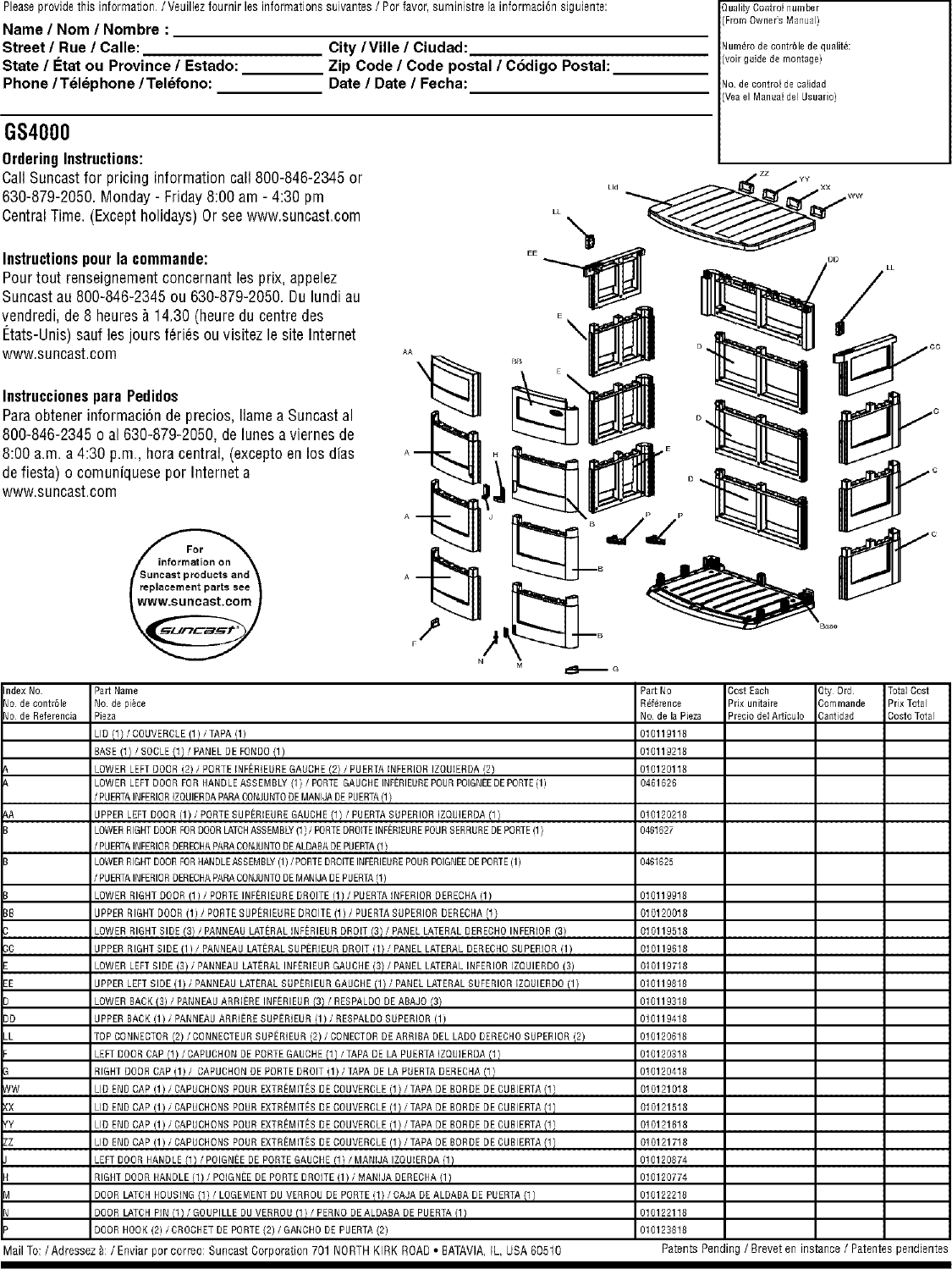 Page 12 of 12 - Craftsman 79965021 User Manual  VERTICAL GARDEN SHED - Manuals And Guides L0604849
