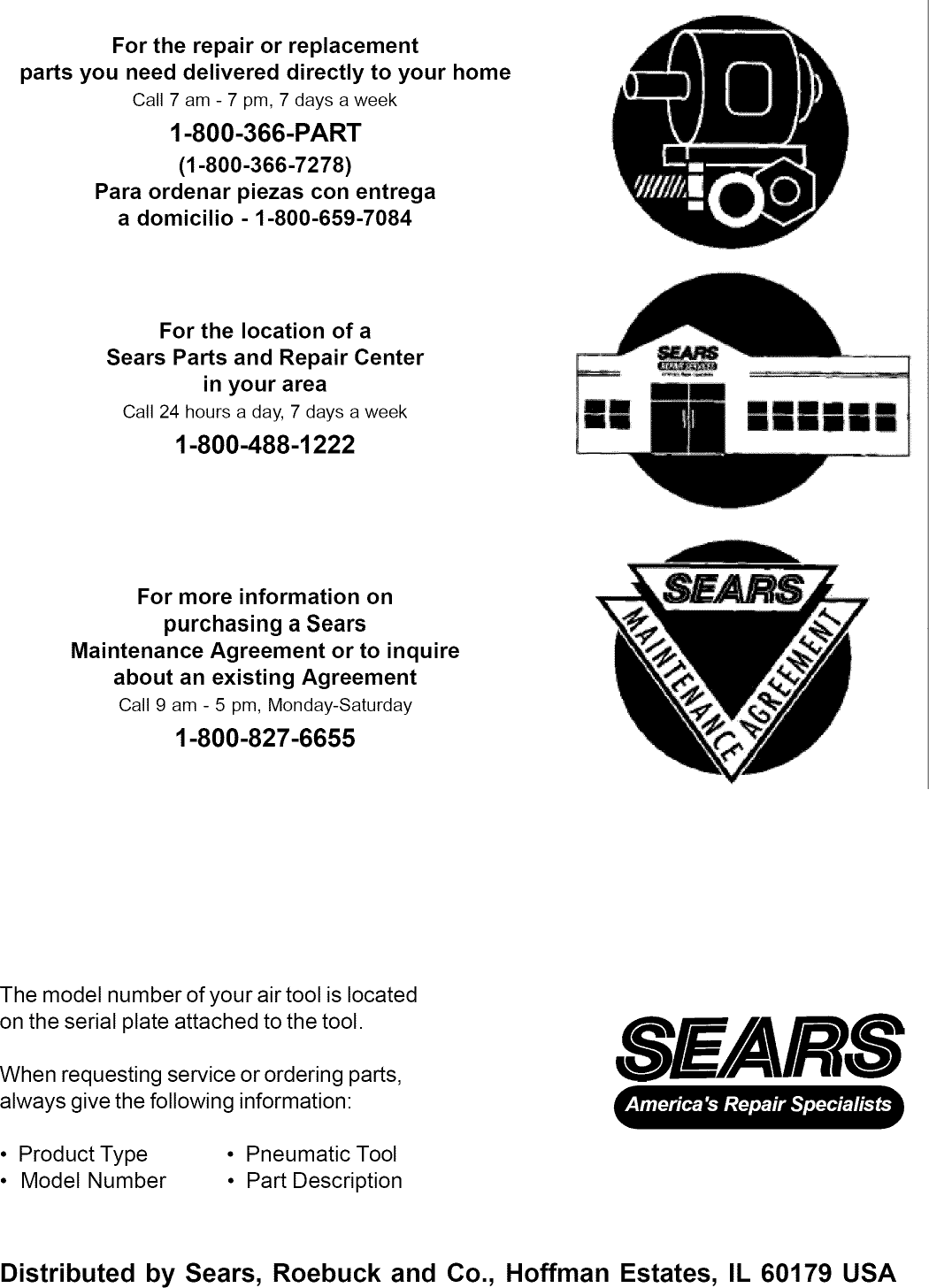 Page 9 of 9 - Craftsman 875191192 User Manual  AIR HAMMER - Manuals And Guides L0906026