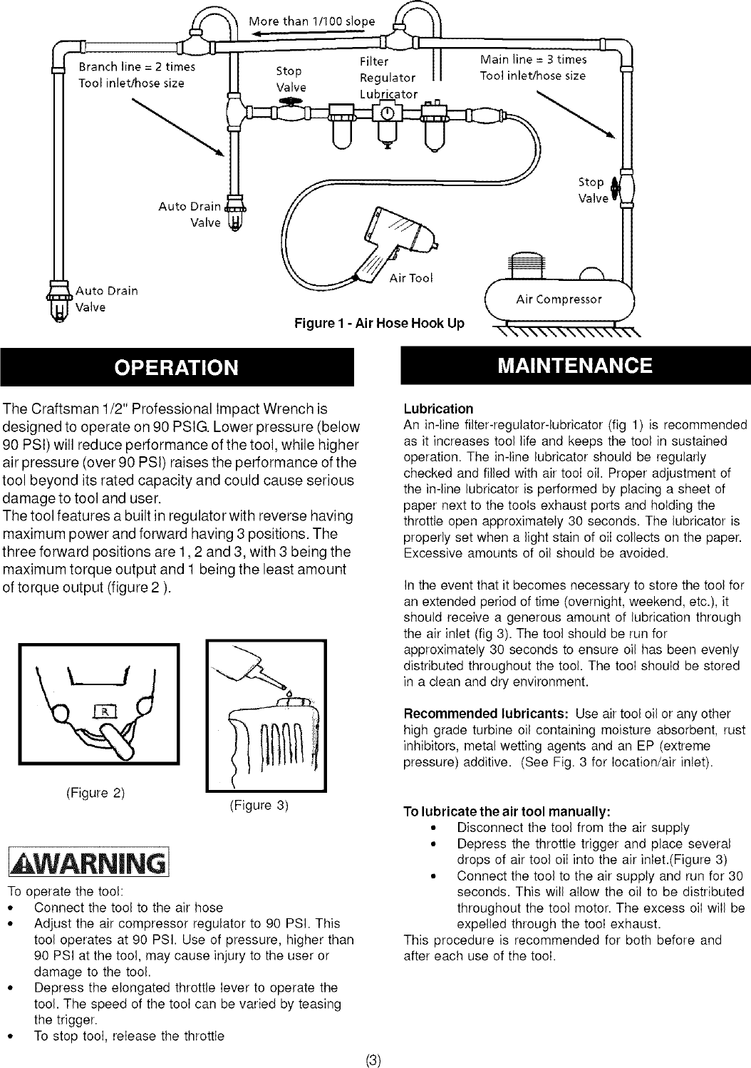 Page 3 of 12 - Craftsman 875198641 User Manual  IMPACT WRENCH - Manuals And Guides L0710608