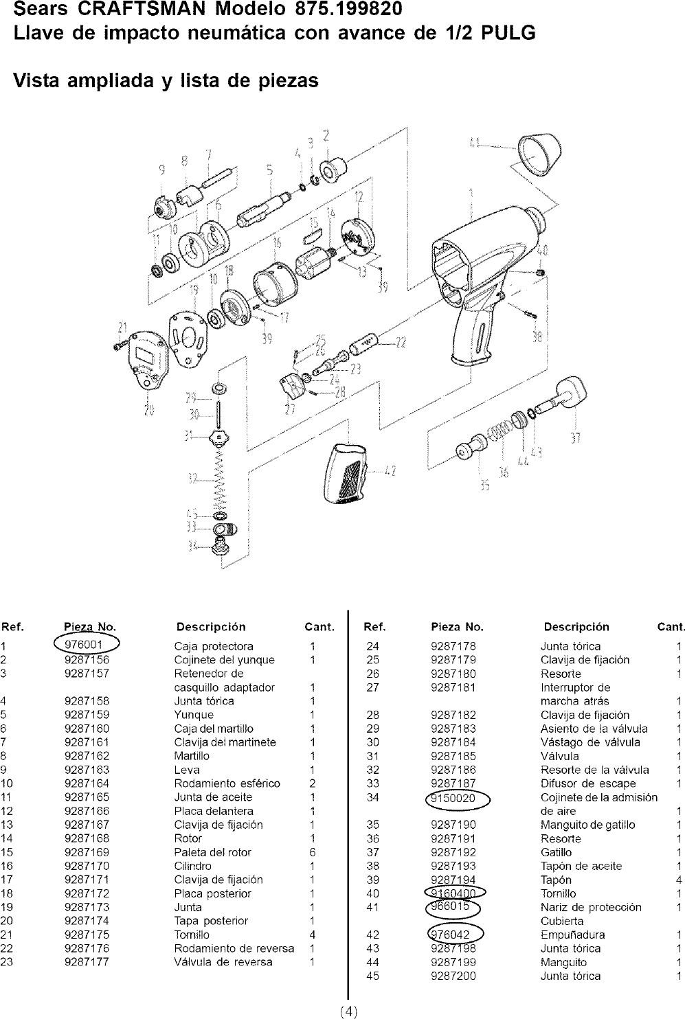 Page 9 of 11 - Craftsman 875199820 User Manual  IMPACT WRENCH - Manuals And Guides L0801030