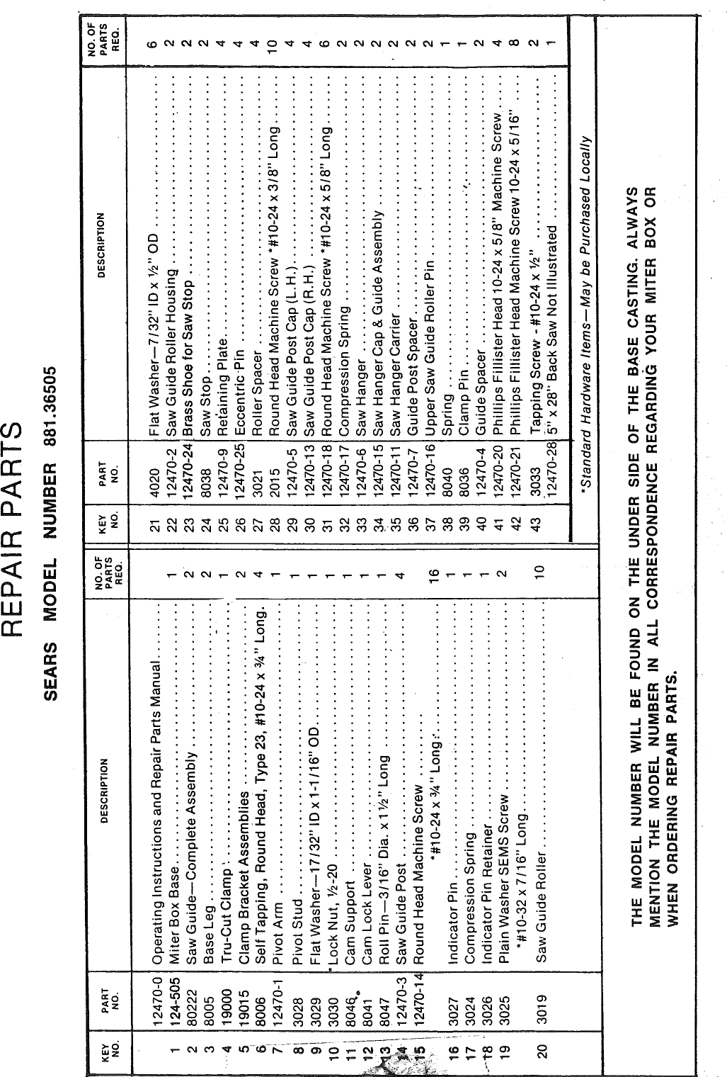 Page 5 of 6 - Craftsman 88136505 User Manual  MITER BOX - Manuals And Guides 1006643L