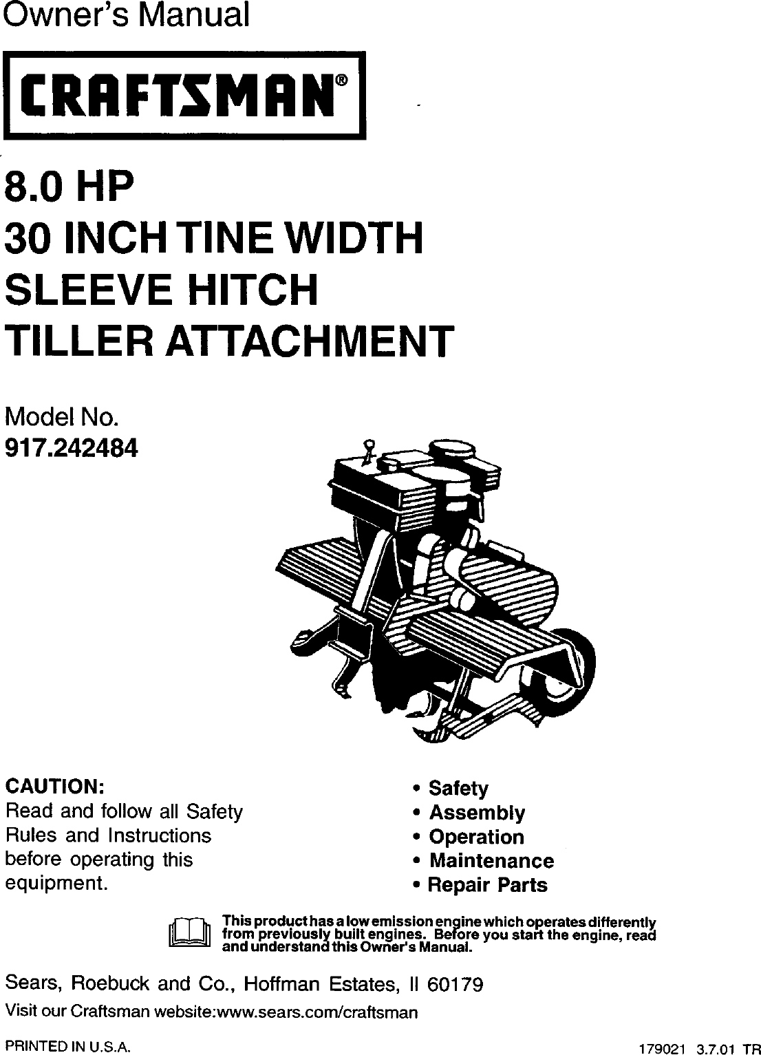 Craftsman Mini Tiller Manual