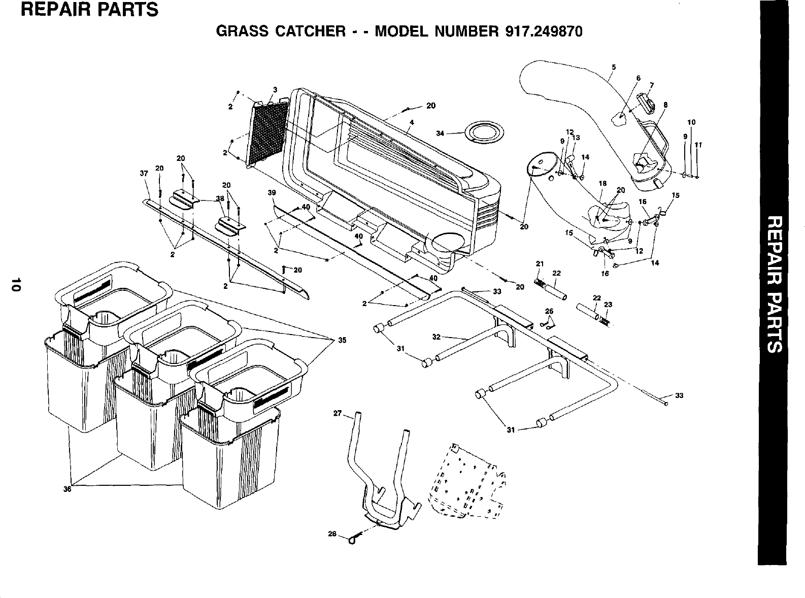 Craftsman 917249870 User Manual GRASS CATCHER Manuals And Guides L0103375