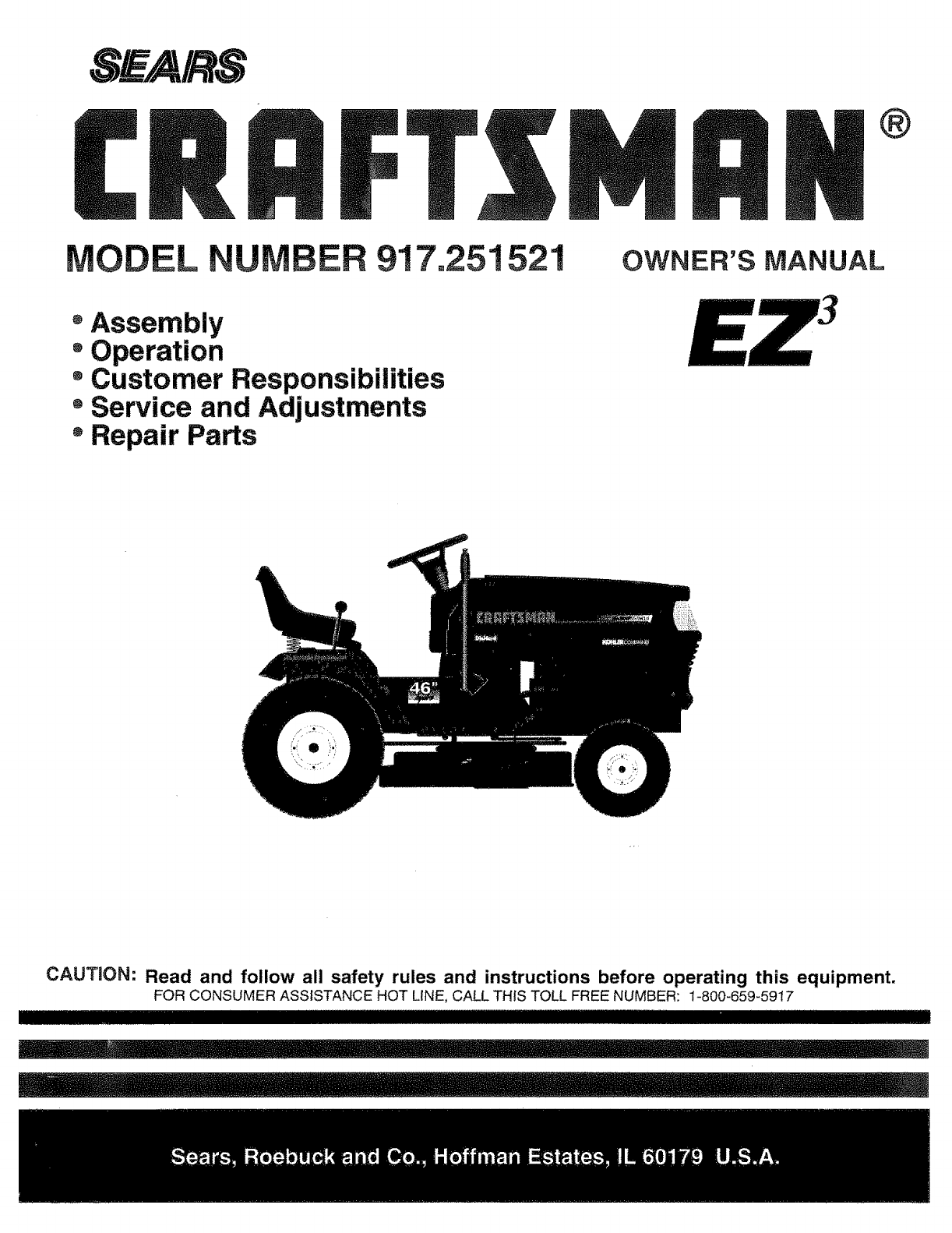 Model 917 Craftsman Lawn Mower Parts Diagram - Muitos Modelos