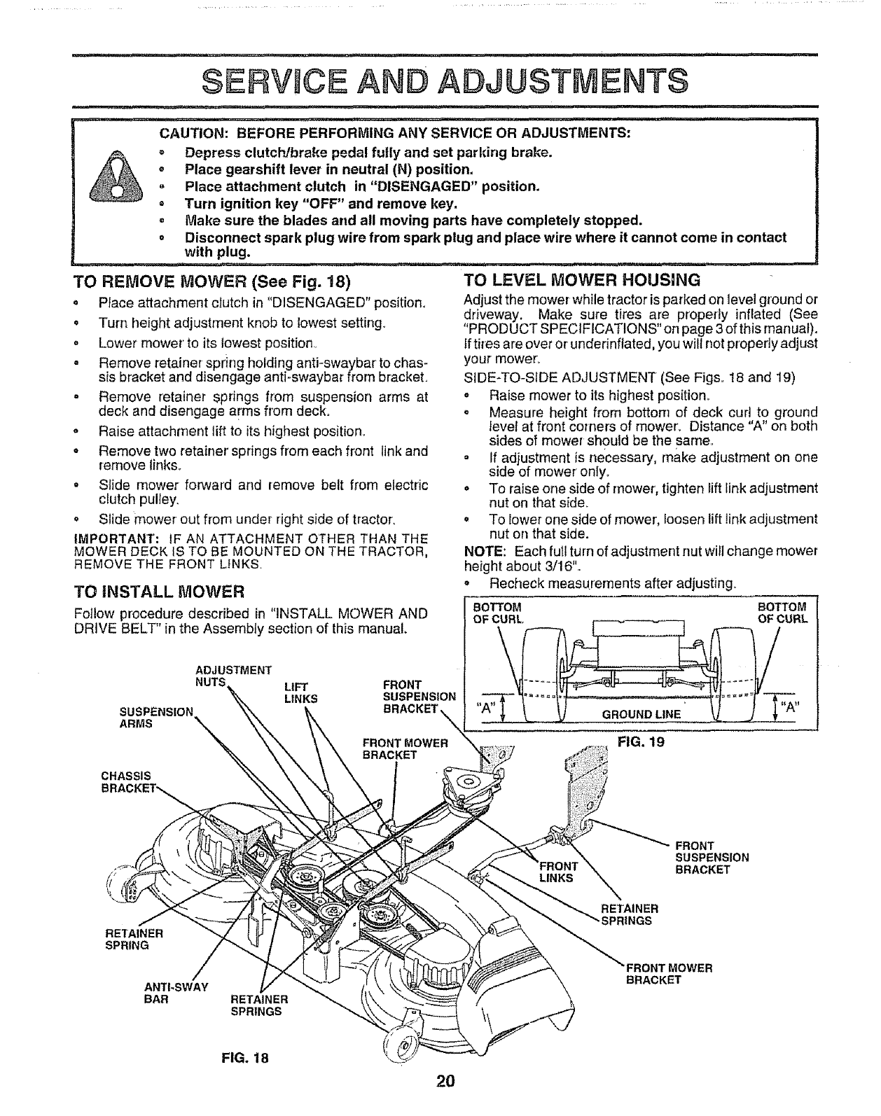 Craftsman 917251630 User Manual TRACTOR Manuals And Guides L0804434