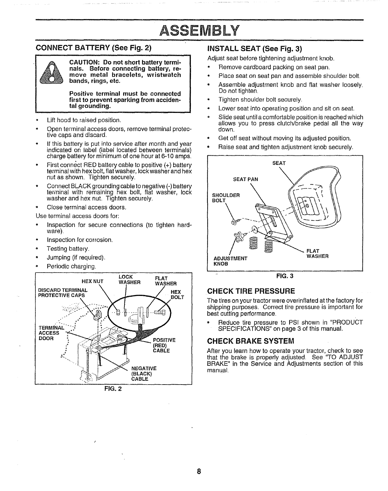 Craftsman 917251630 User Manual TRACTOR Manuals And Guides L0804434