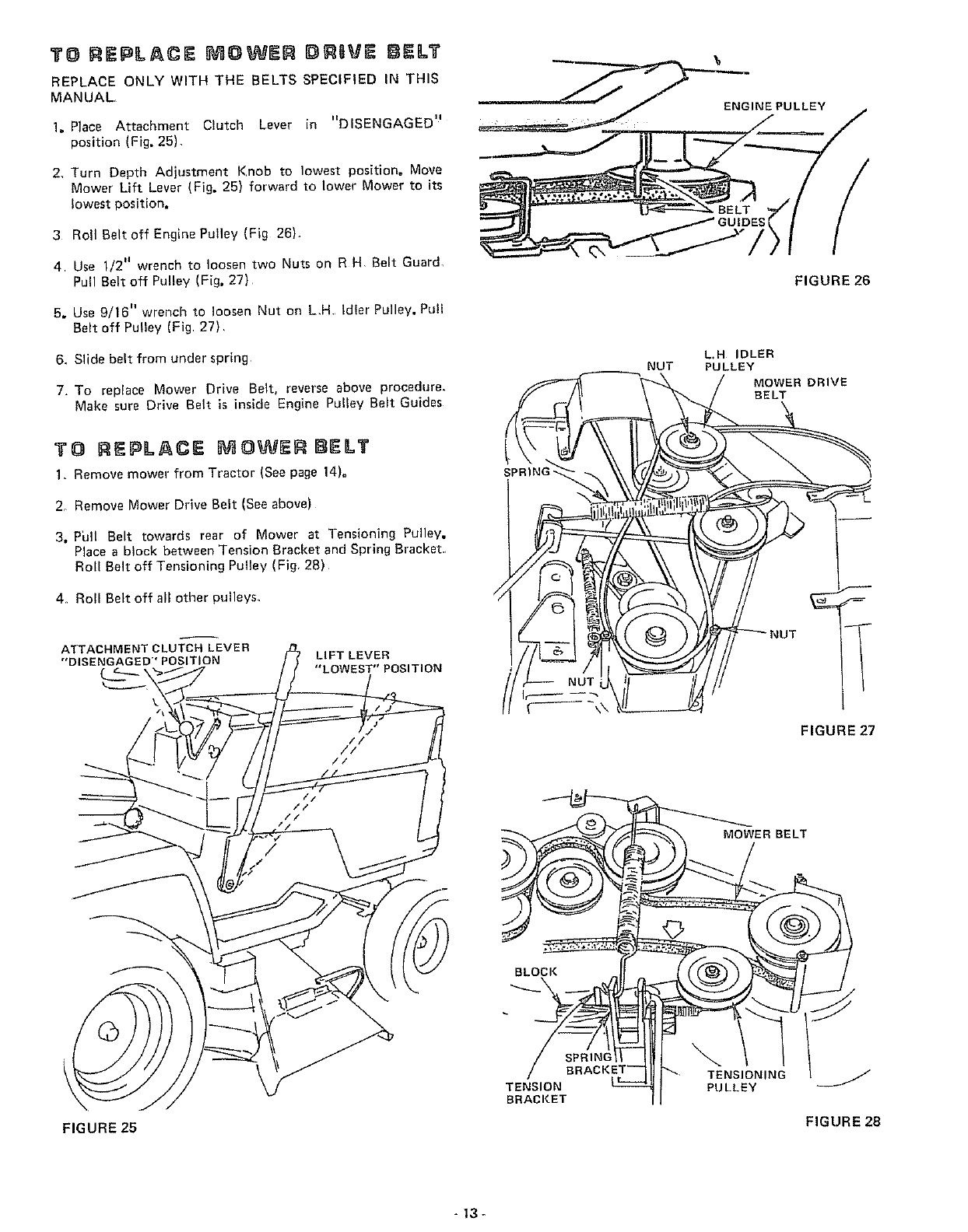 Craftsman 917255820 User Manual Sears 44 Inch 16 H P Yard Tractor Manuals And Guides L0806845